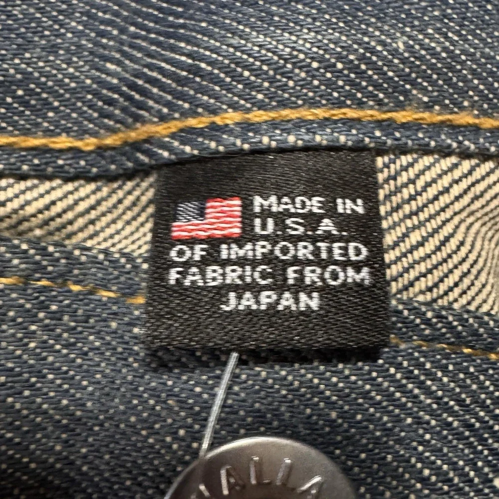 Wallace & Barnes Selvedge Jeans Mens 28x32 Indigo Raw‎ Japanese Denim Workwear